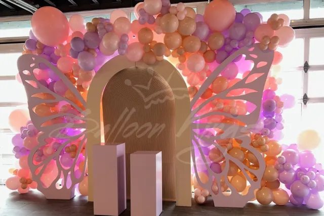 Balloon Kings Dallas butterfly shape balloon
