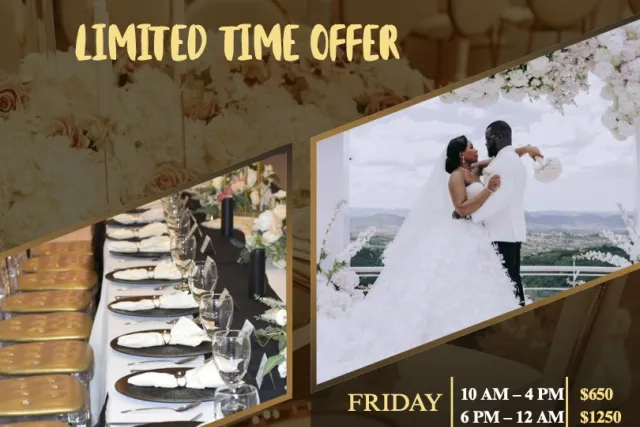 Bliss Pavilion Event Center event rental specials