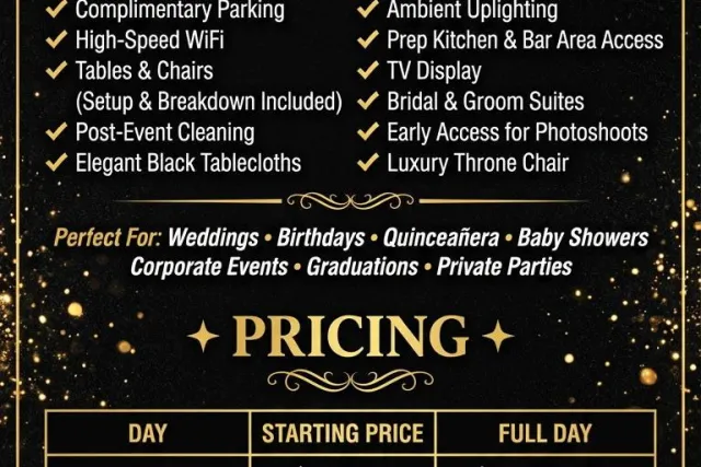 BLISS PAVILION packages and prices
