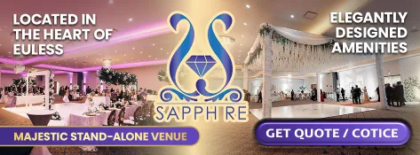 Sapphire Event Center mobile banner